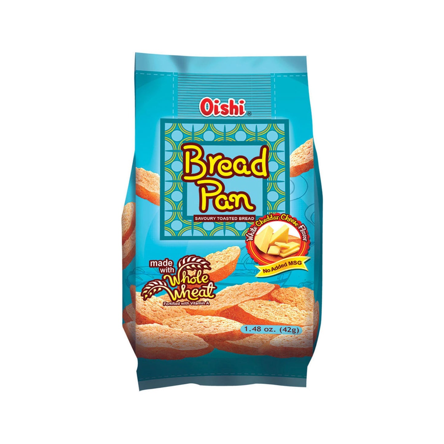 Oishi Bread Pan Whole Wheat White Cheddar Cheese 42g