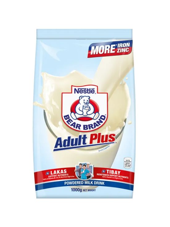 Bear Brand Adult Plus Powdered Milk 1kg