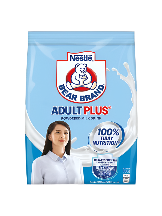 Bear Brand Adult Plus Powdered Milk 180g / 300g / 600g