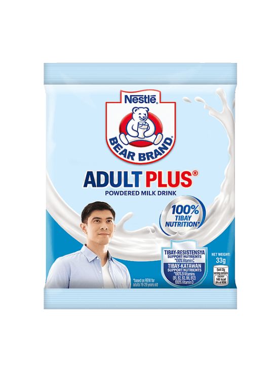 Bear Brand Adult Plus Powdered Milk 33g