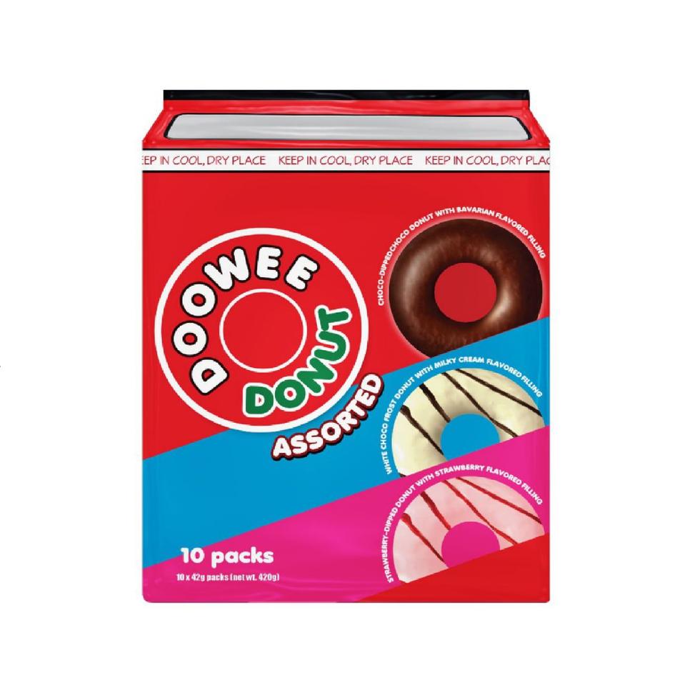 Doowee Donut Assorted Flavors 40g x 10 pcs