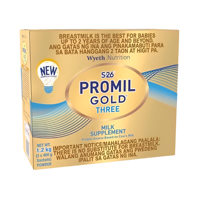 Wyeth S-26 Promil Gold Three Milk Supplement (1-3 Years Old) 1.2kg