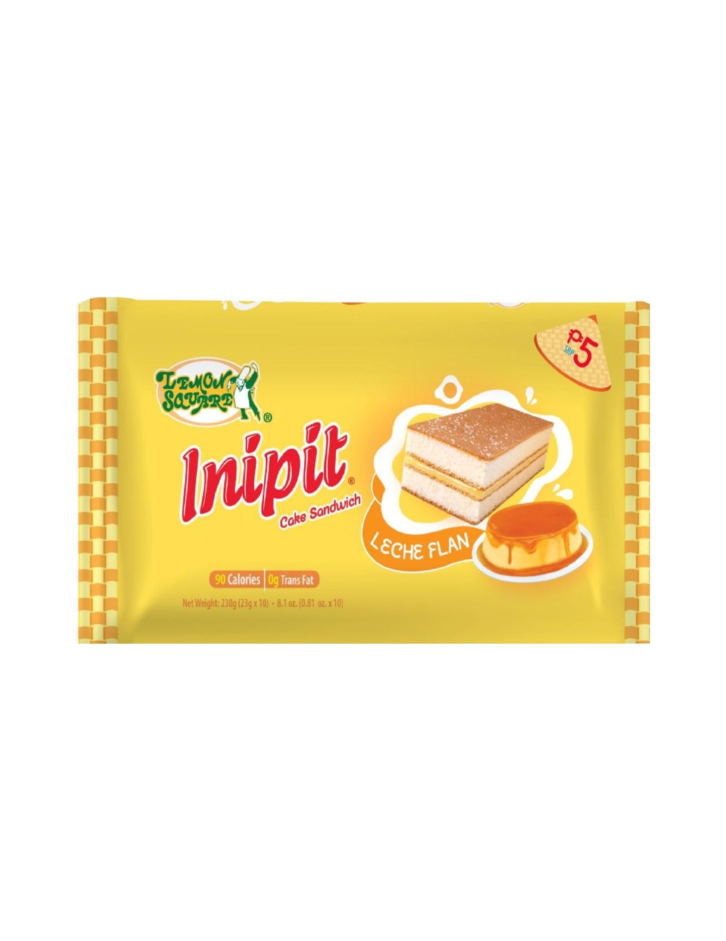 Lemon Square Inipit Leche Flan Cake Sandwich 23g x 10 Sachets