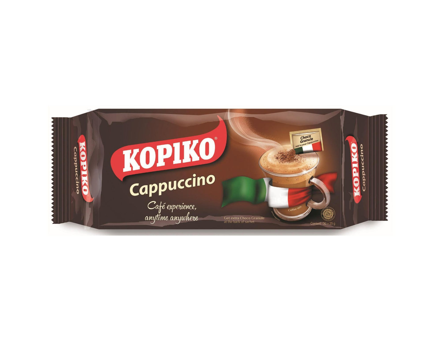 Kopiko 3-in-1 Coffee Cappucino Polybag 25g x 30 Sachets
