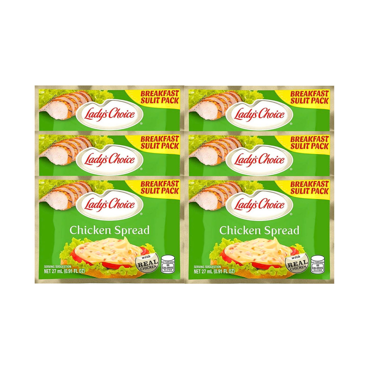 Lady’s Choice Chicken Spread 27ml x 6 Sachets