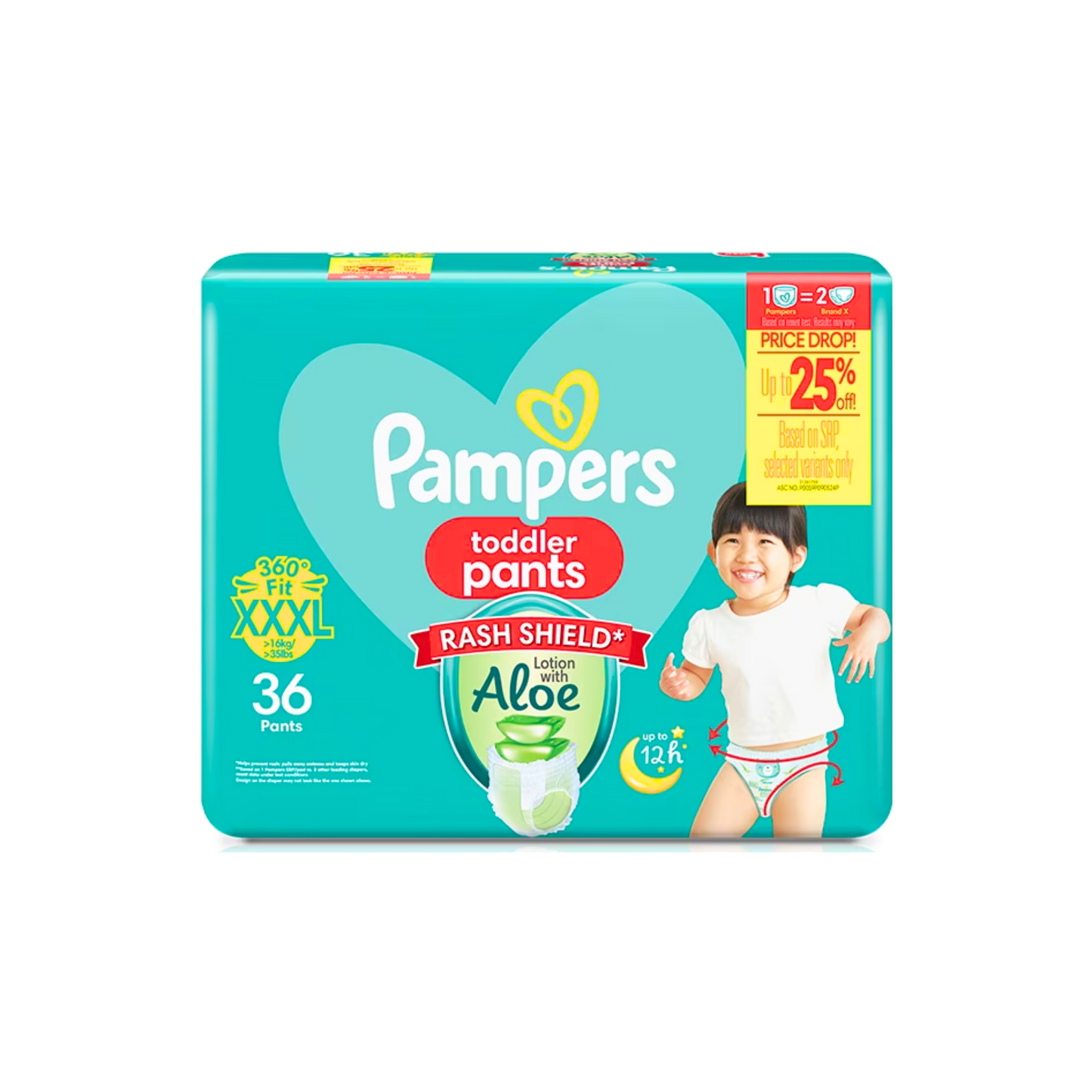 Pampers Baby Diapers Dry Pants Super Jumbo 3XL 36 pcs