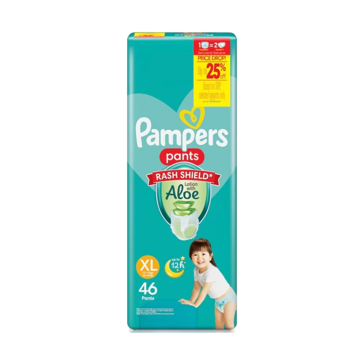 Pampers Baby Diapers Dry Pants Super Jumbo XL 46 pcs