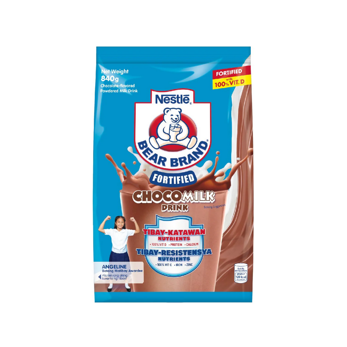 Bear Brand Choco Powdered Milk Drink 840g