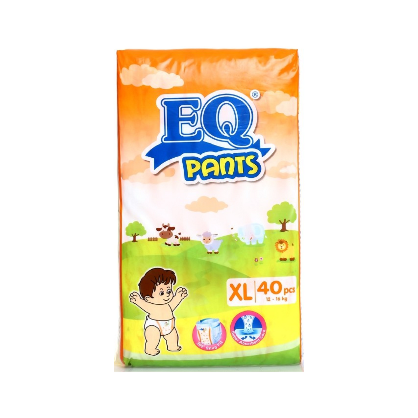 EQ Pants Baby Diapers Jumbo Pack XL x 40 pcs + 2 Free
