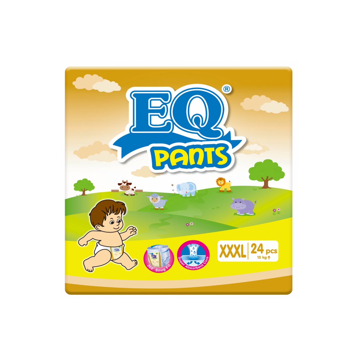 EQ Pants Baby Diapers Big XXXL x 24 pcs