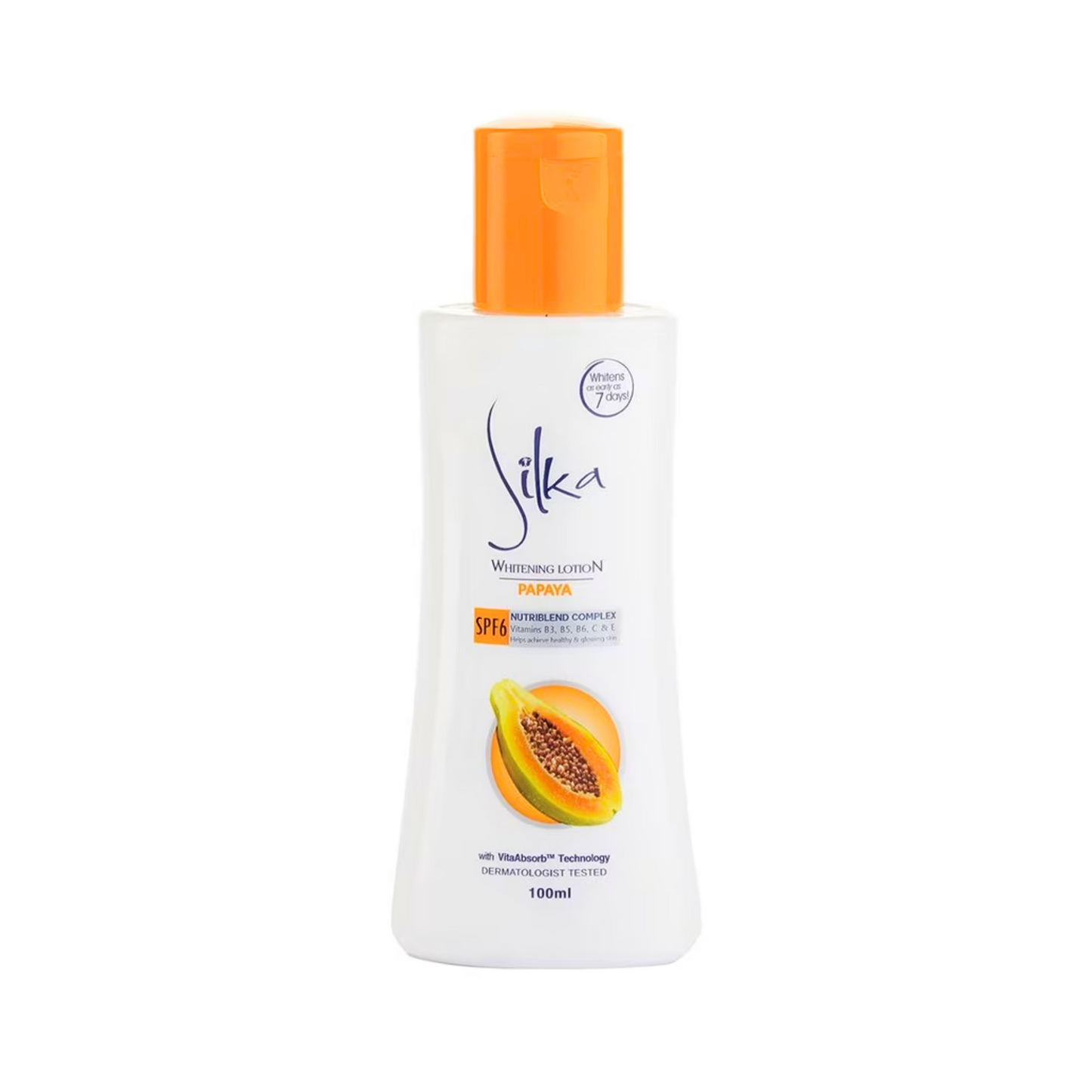 Silka Papaya Whitening Lotion SPF6 100mL
