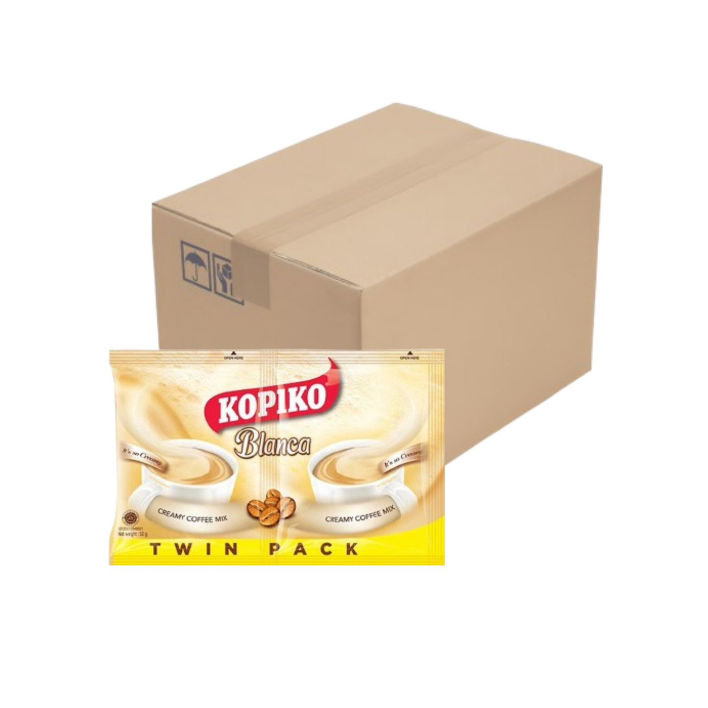 Kopiko Blanca Coffee Smooth & Creamy Mix Twin 58g x 30pcs(60cups)