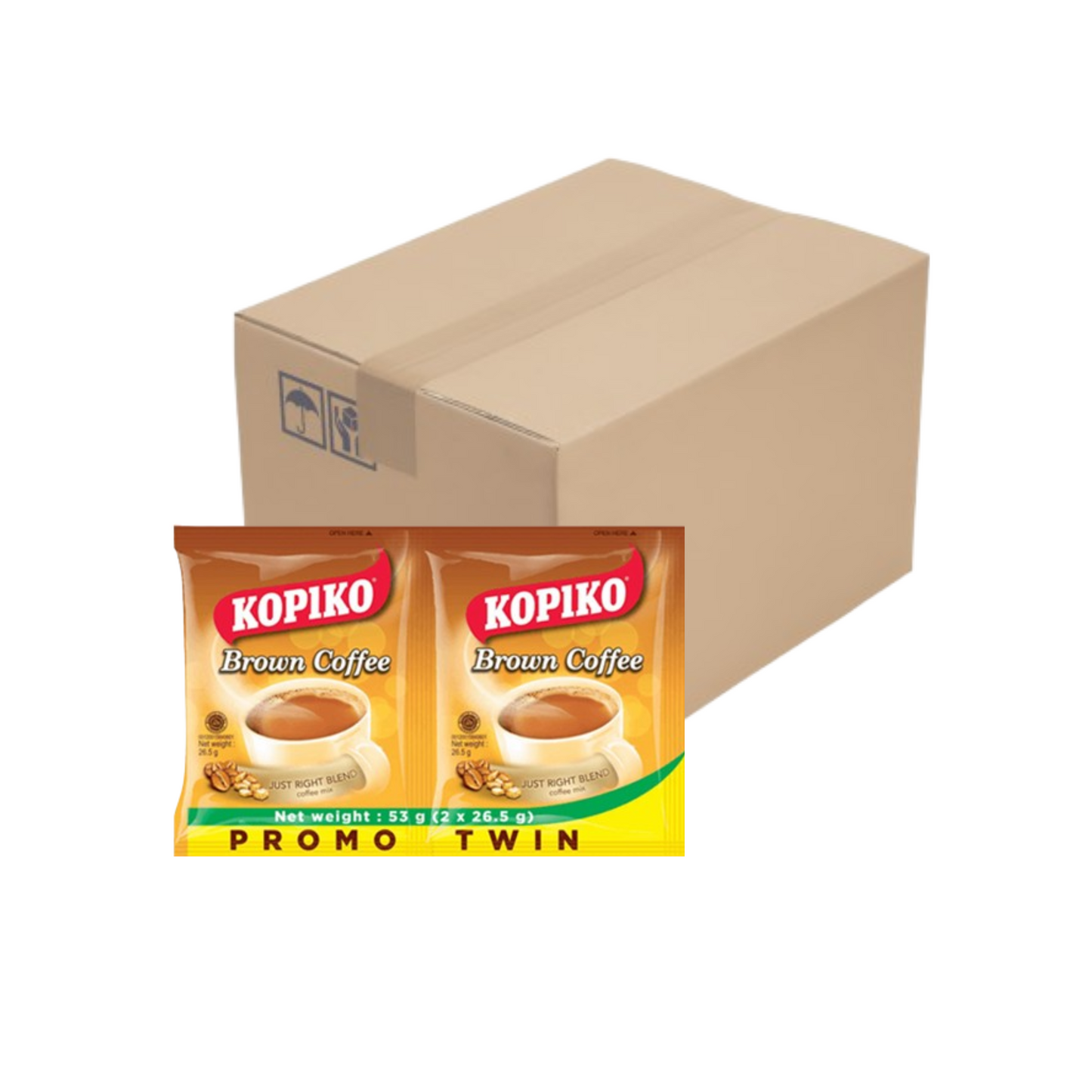 Kopiko Brown 3-in-1 Coffee Mix Twin 55g x 30pcs(60cups)