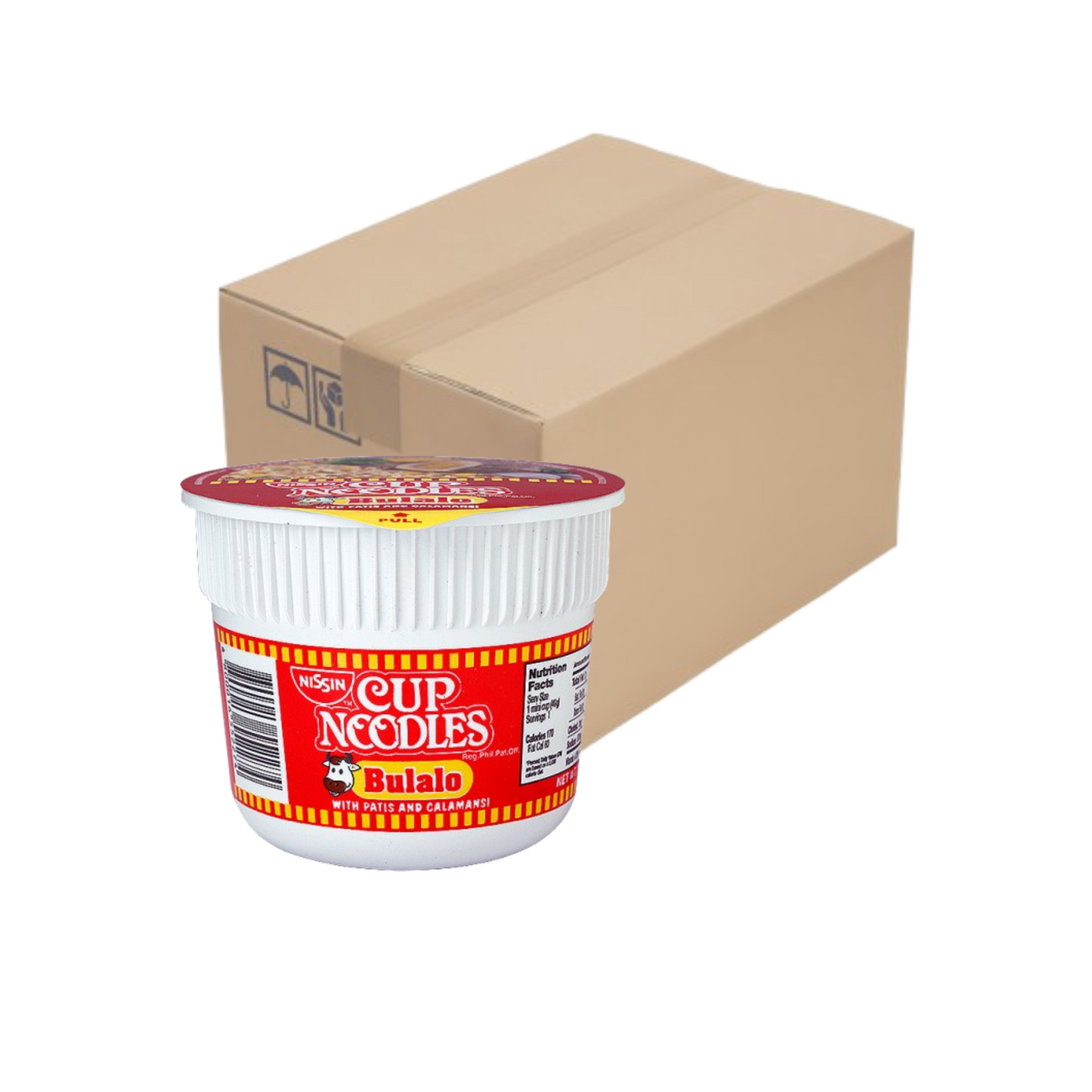 Nissin Cup Noodles Bulalo Mini 40g x 48 pcs