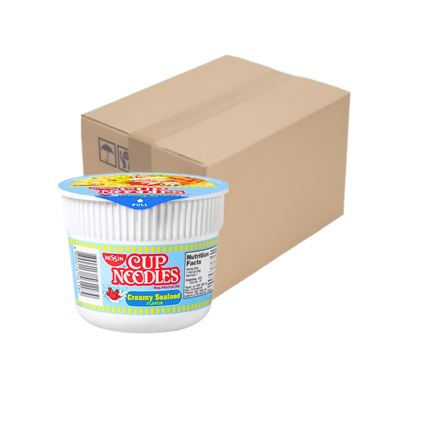 Nissin Cup Noodles Mini Creamy Seafood 45g x 48 pcs