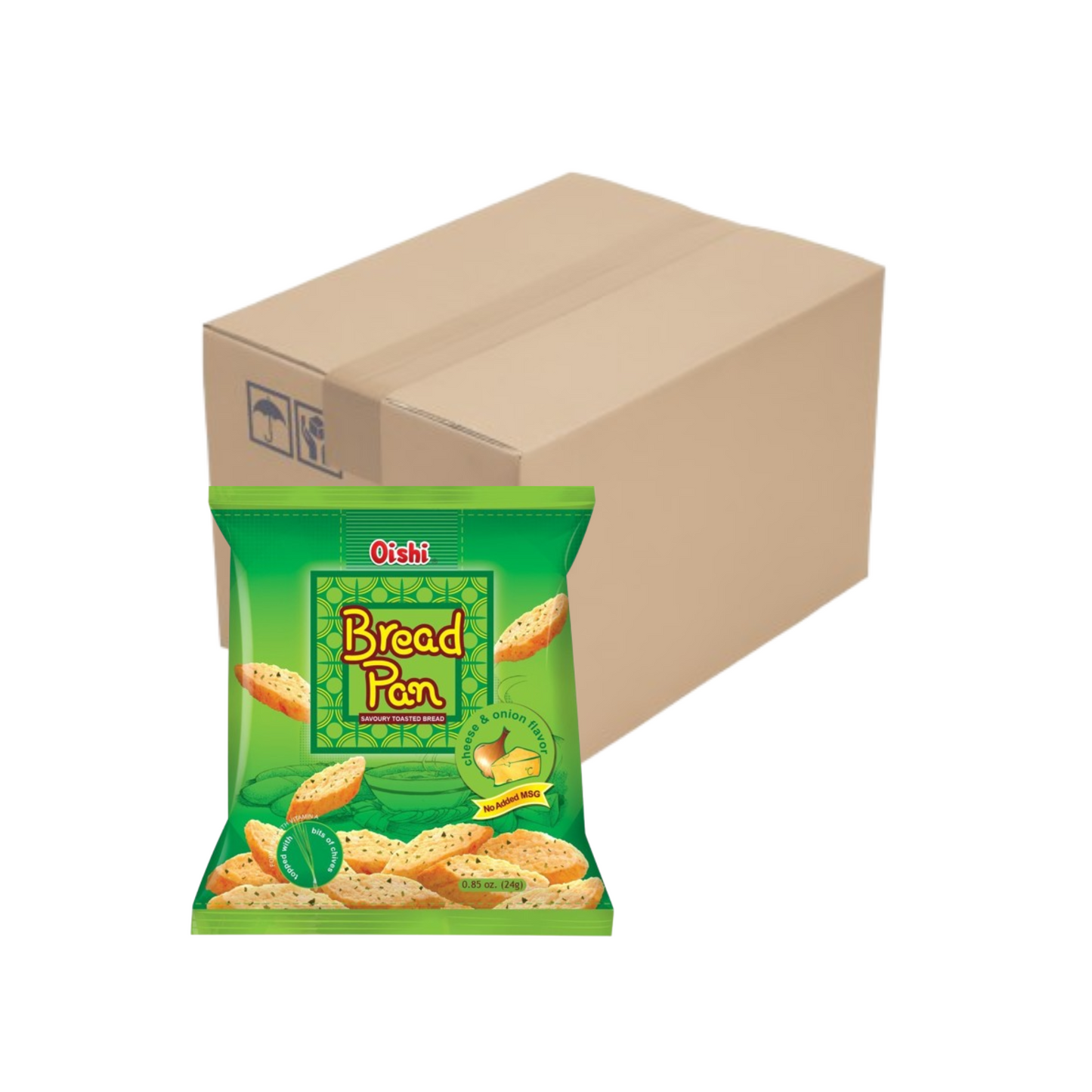 Oishi Bread Pan Cheese & Onion 24g x 100 pcs