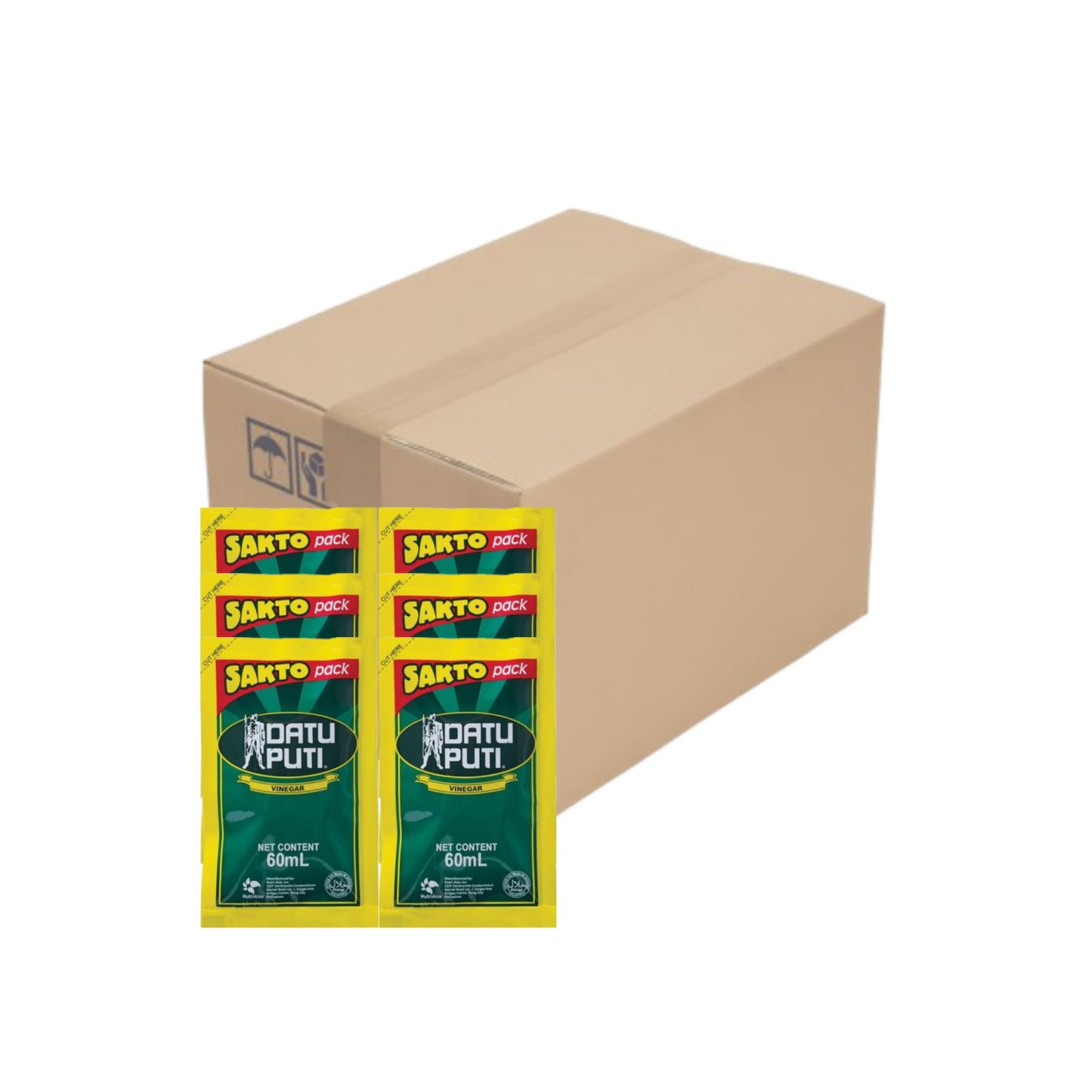 Datu Puti Vinegar Sakto Pack 60ml x 144 pcs