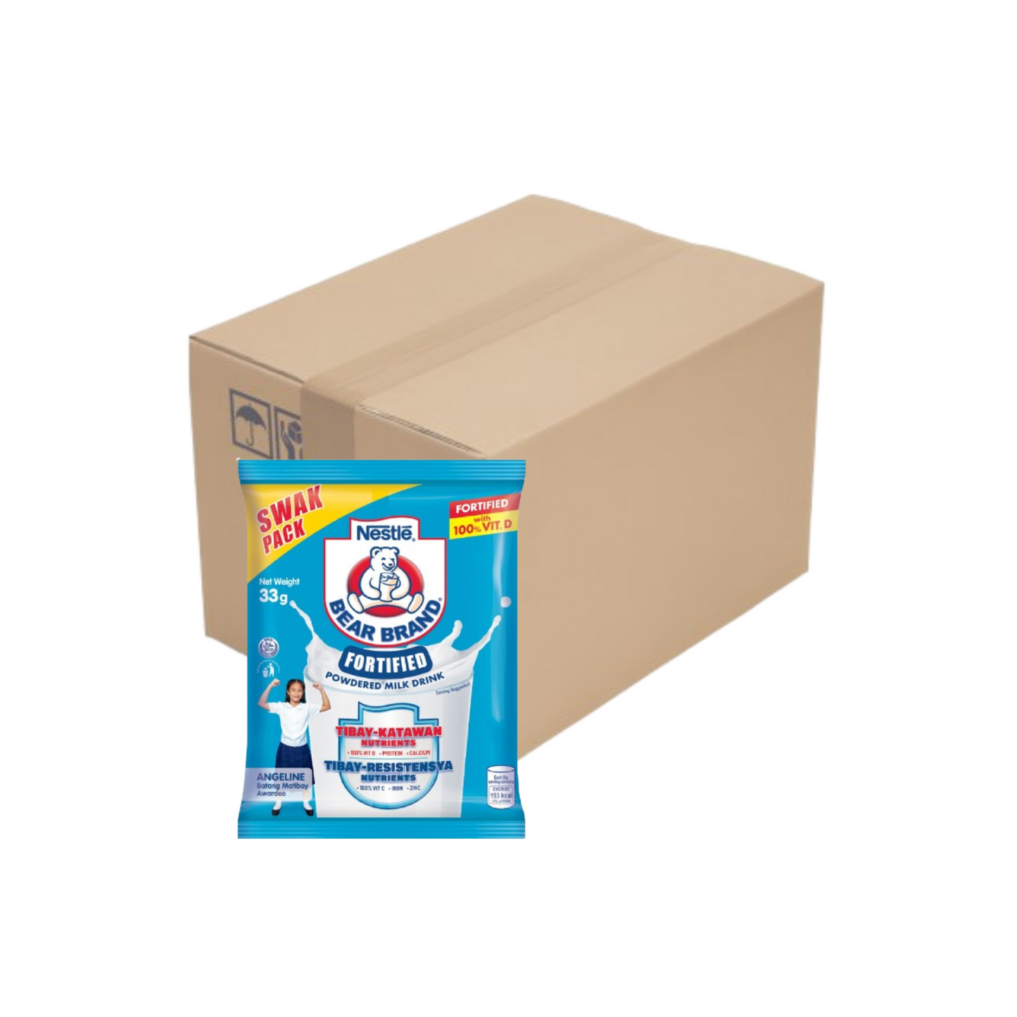 Bear Brand Fortified Milk Powder Swak Pack 33g x 192 pcs