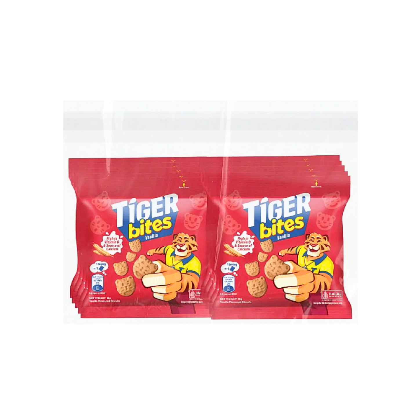 Kraft Tiger Vanilla Biscuit 18g x 10 pcs