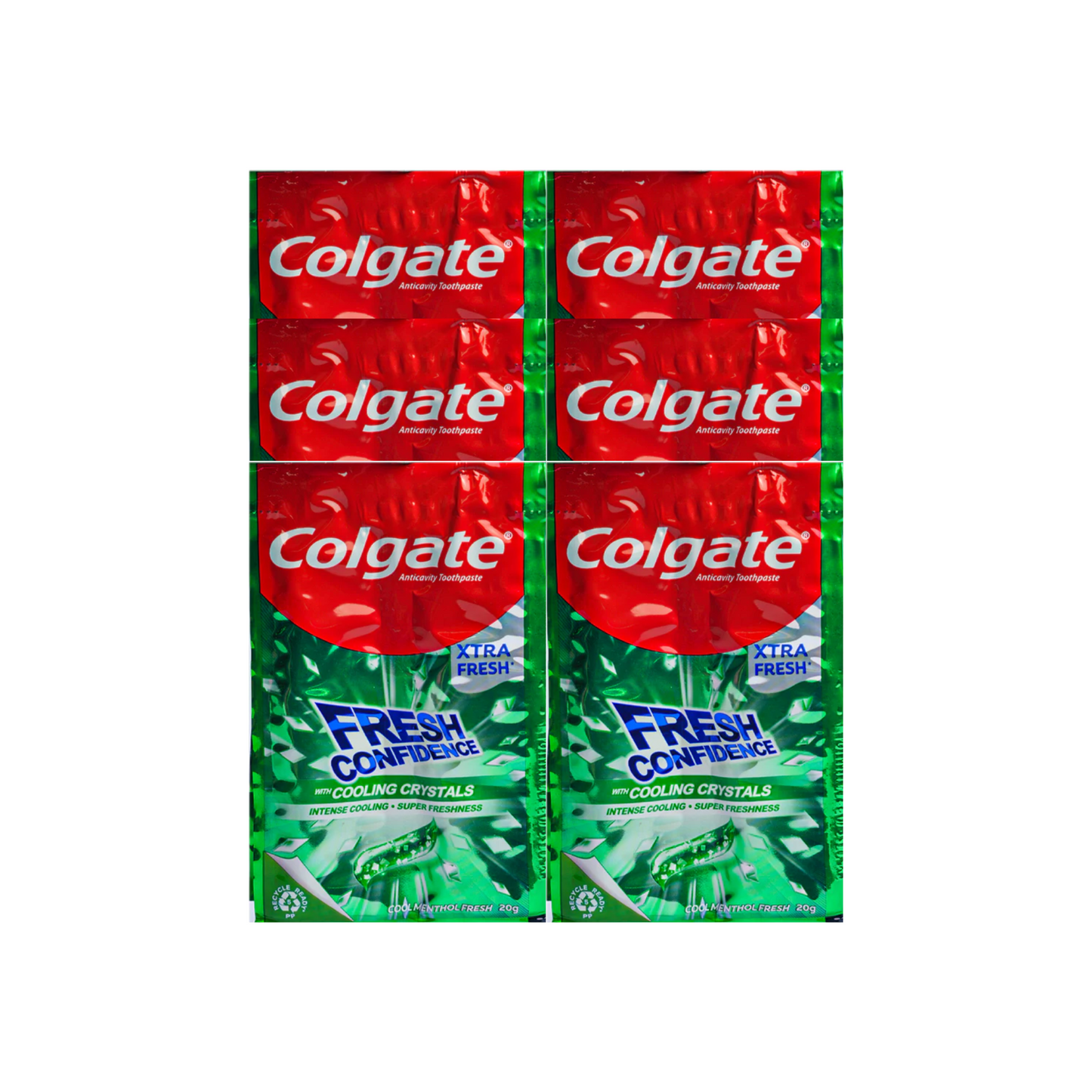 Colgate Fresh Confidence Kool Menthol Twinpack 20g x 6 pcs