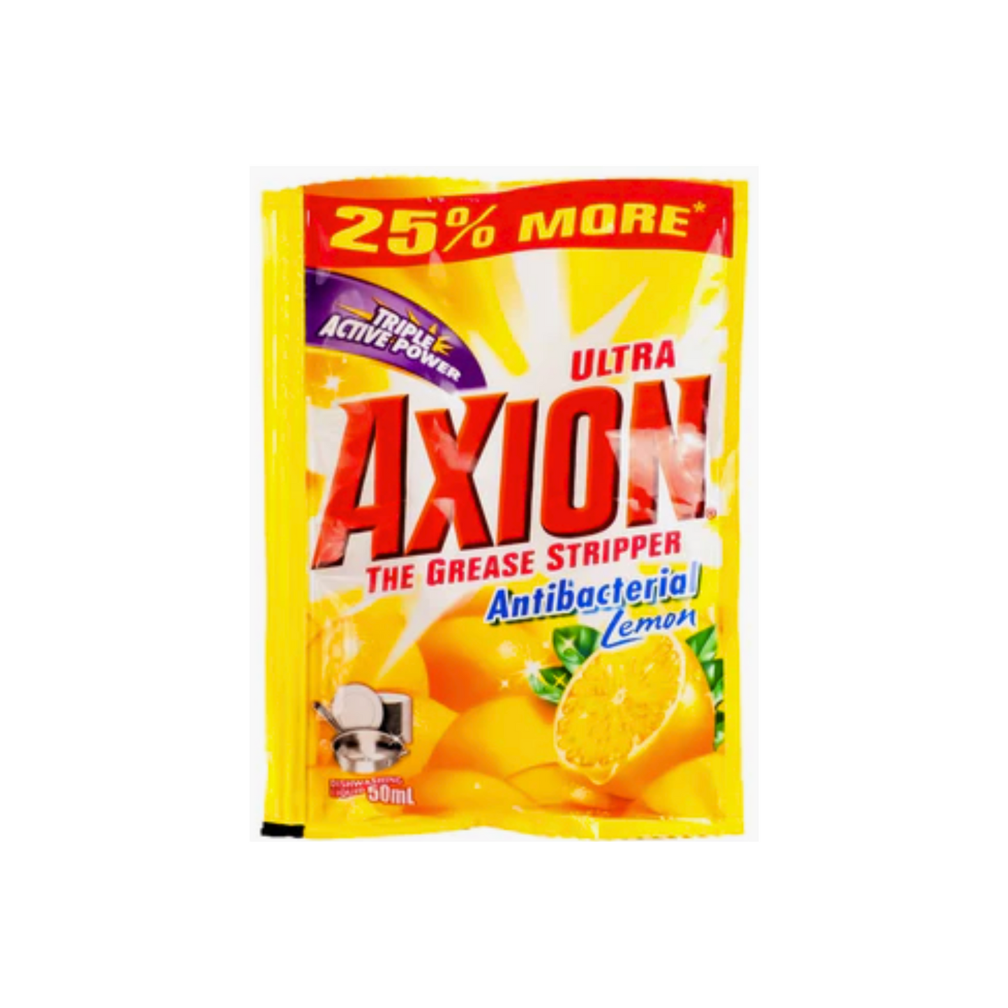 Axion Dishwashing Liquid Antibacterial Lemon 50ml