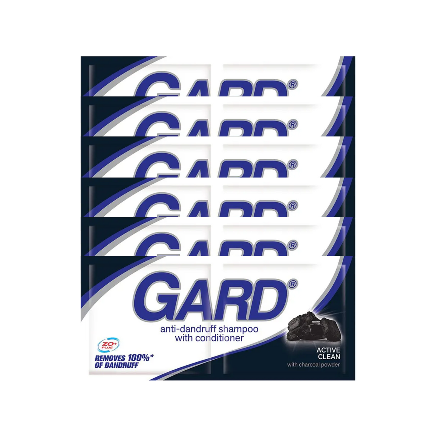 Gard Shampoo & Conditioner Active Clean Charcoal 13.5ml x 6 pcs