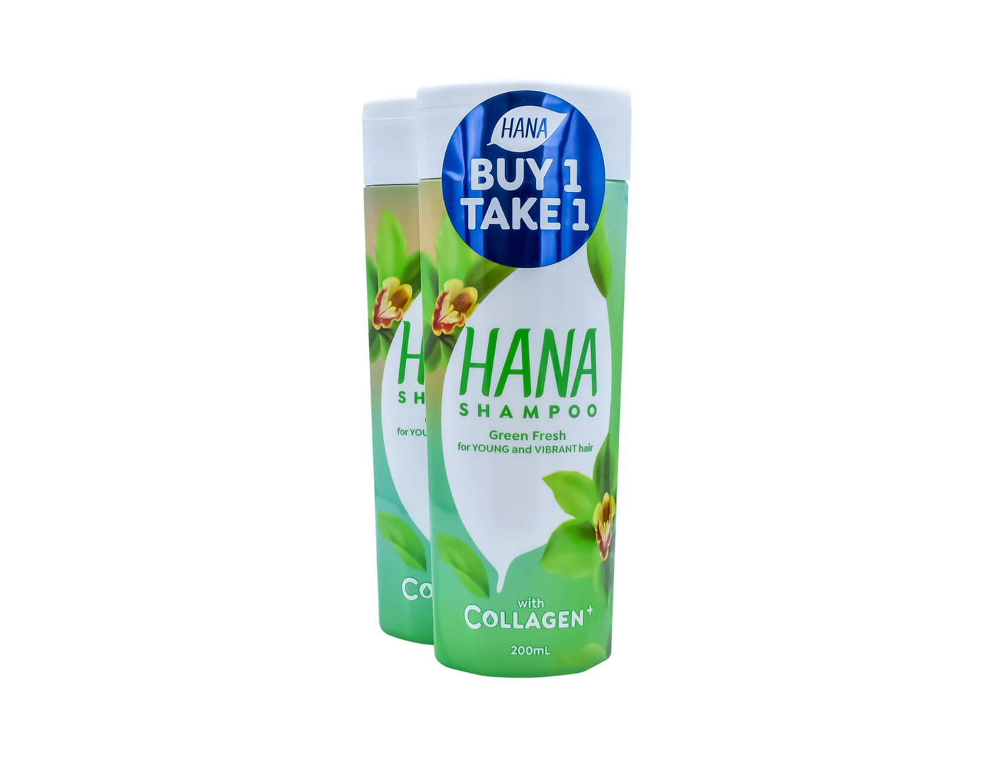 (Buy 1 Take 1) HANA Shampoo Green Fresh with Collagen 200ml