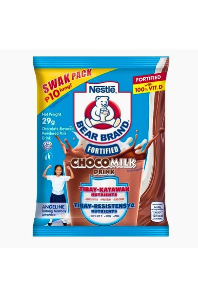 Bear Brand Fortified Powdered Choco Milk Drink 29g