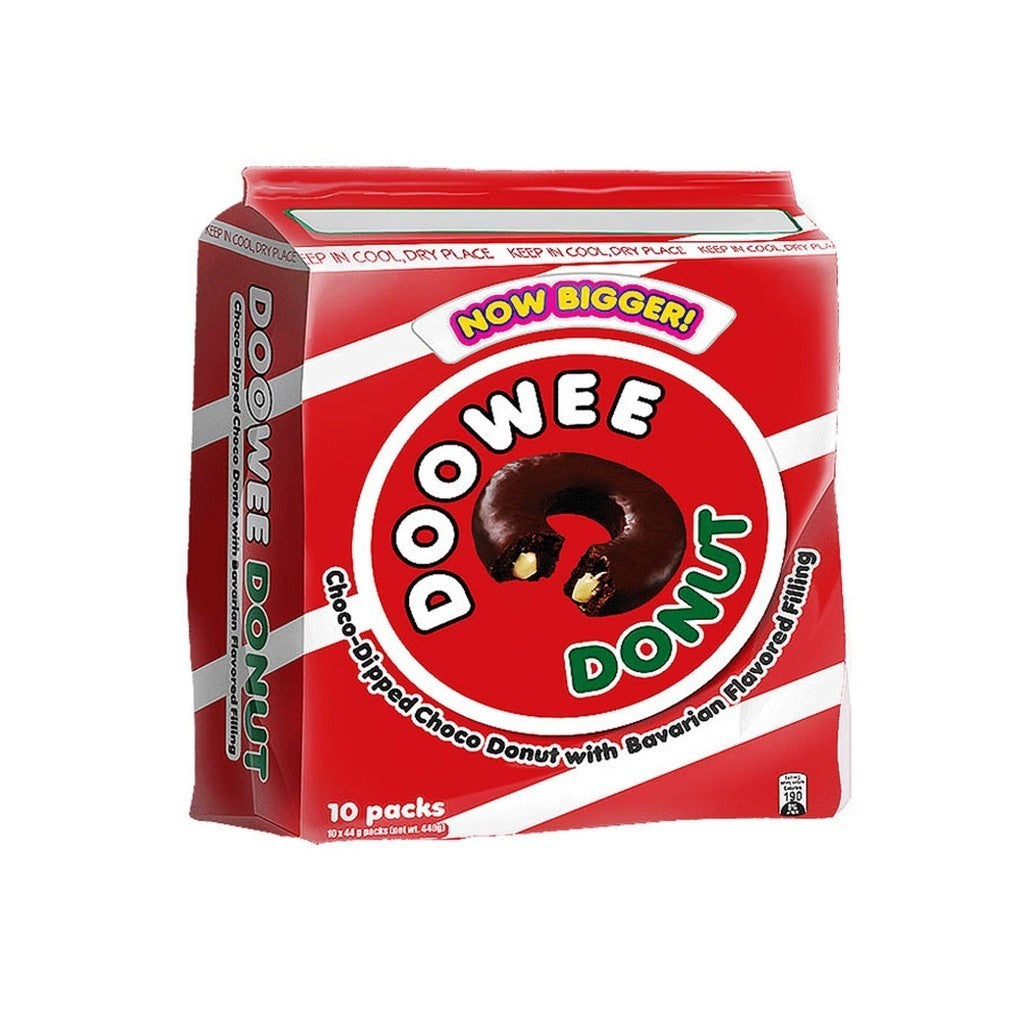 Doowee Donut Choco Dipped with Bavarian Filling 40g x 10 pcs