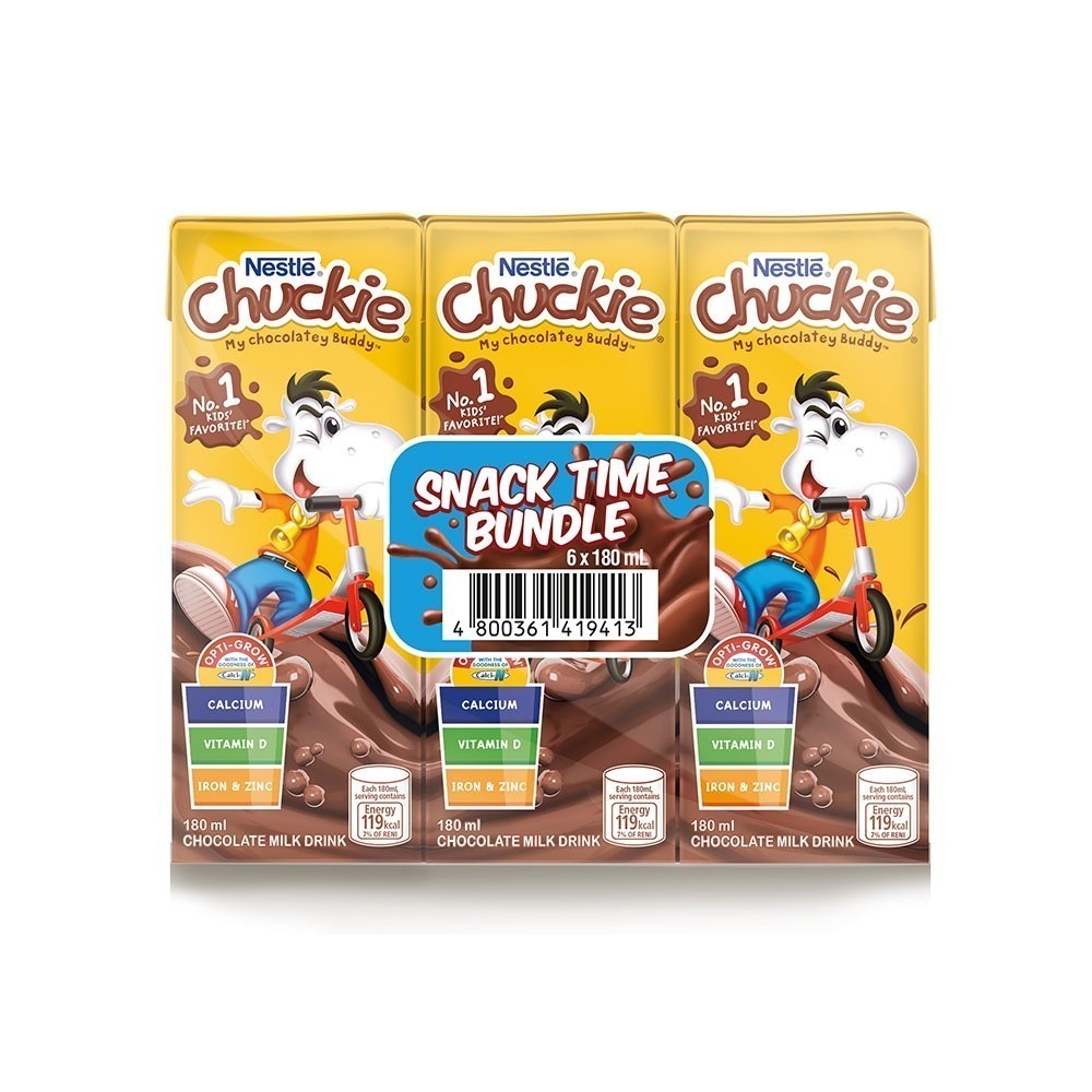 Nestle Chuckie Chocolate Milk Drink 180ml x 6 pcs
