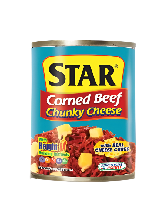 Purefoods Star Corned Beef Chunky Cheese 260g
