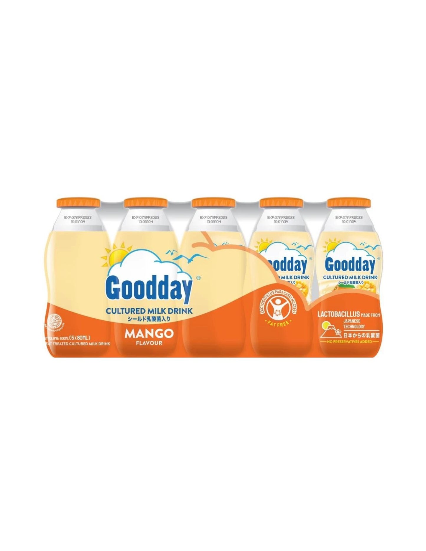 Goodday Cultured Milk Drink Mango 80ml x 5 pcs