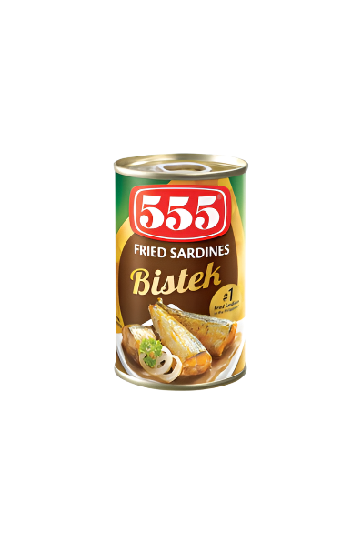 555 Fried Sardines Bistek in Easy Open Can 155g