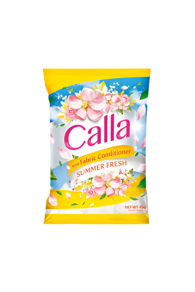 Calla Powder Detergent with Special Fabric Conditioner in Summer Fresh 45g