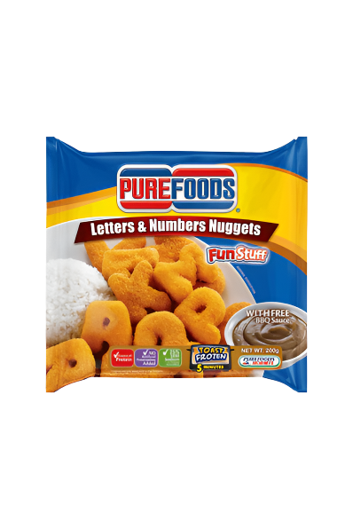 Purefoods Chick Fun Nuggets Alphabet Bites with BBQ Sauce 200g