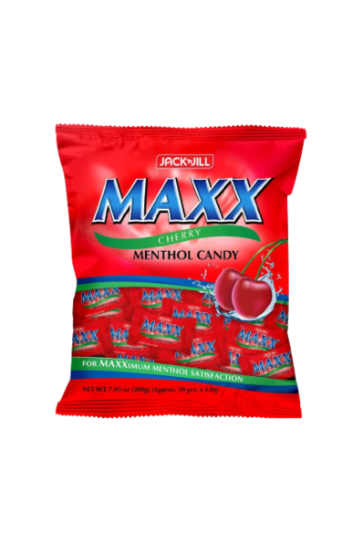Jack 'n Jill Maxx Cherry Menthol Candy 4g x 50pcs