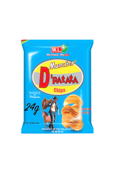 W.L. Muncher D'Patata Chips Cheese Flavor 24g