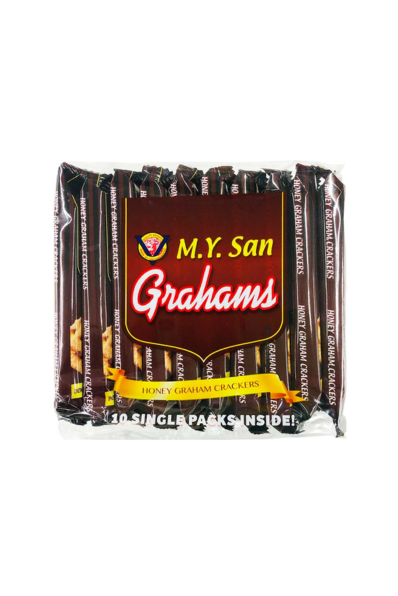 M.Y. San Grahams Honey Crackers Singles 25g x 10 Sachets