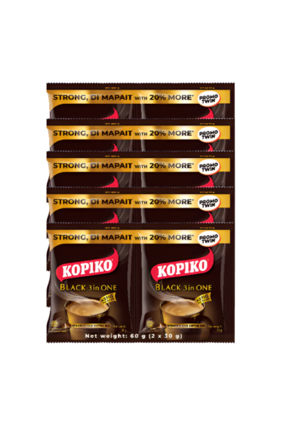 Kopiko Black 3-in-1 Twin Pack 60g x 5 Sachets