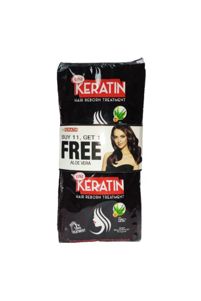 UNI Keratin Hair Reborn Treatment Aloe Vera 20g Buy 11 Get 1 Free