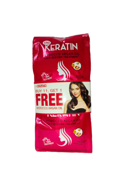 UNI Keratin Hair Reborn Treatment Morocco Argan Oil 20g Buy 11 Get 1 Free
