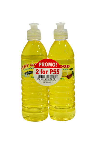 Very Good Dishwashing Liquid Lemon 500ml x 2 pcs
