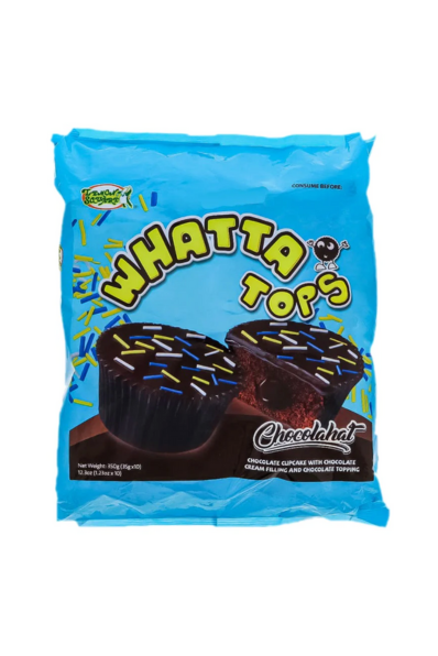 Whatta Tops Chocolahat Cupcake 35g x 10 pcs