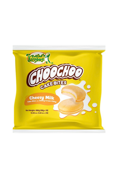 Lemon Square Choo Choo Cake Bites Cheesy Milk 38g x 10 pcs