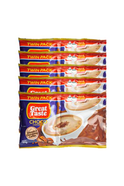 Great Taste Choco Coffee Mix Twin Pack 50g x 5 Sachets