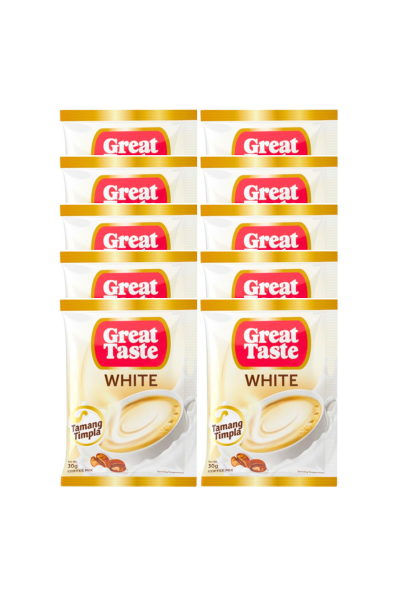 Great Taste White 3in1 Coffee Mix Ties 30g x 10 Sachets