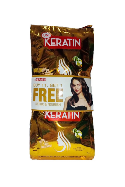 UNI Keratin Detox and Nourish Gold 20g Buy 11 Get 1 Free