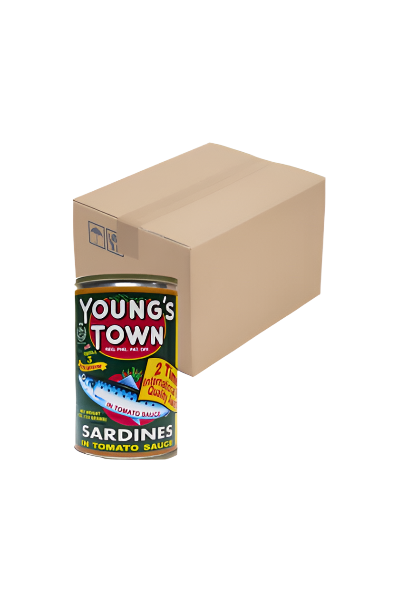 Young's Town Sardines in Tomato Sauce in Easy Open Can 155g x 100pcs