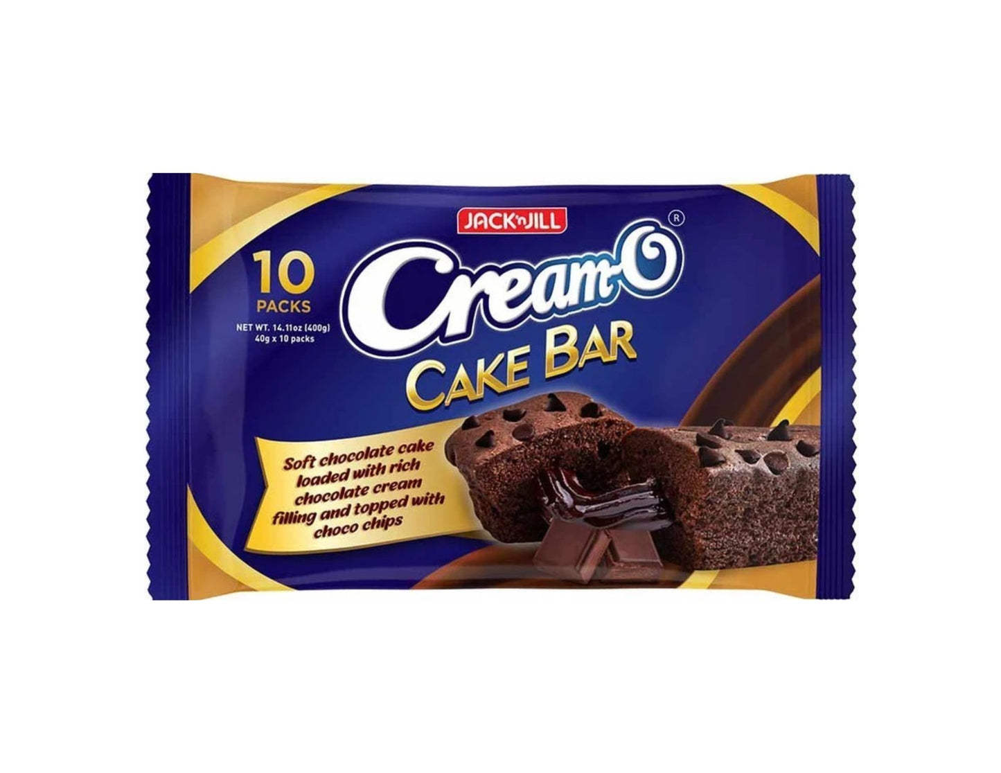 Jack 'n Jill Cream-O Chocolate Cake Bar 37g x 10 Sachets