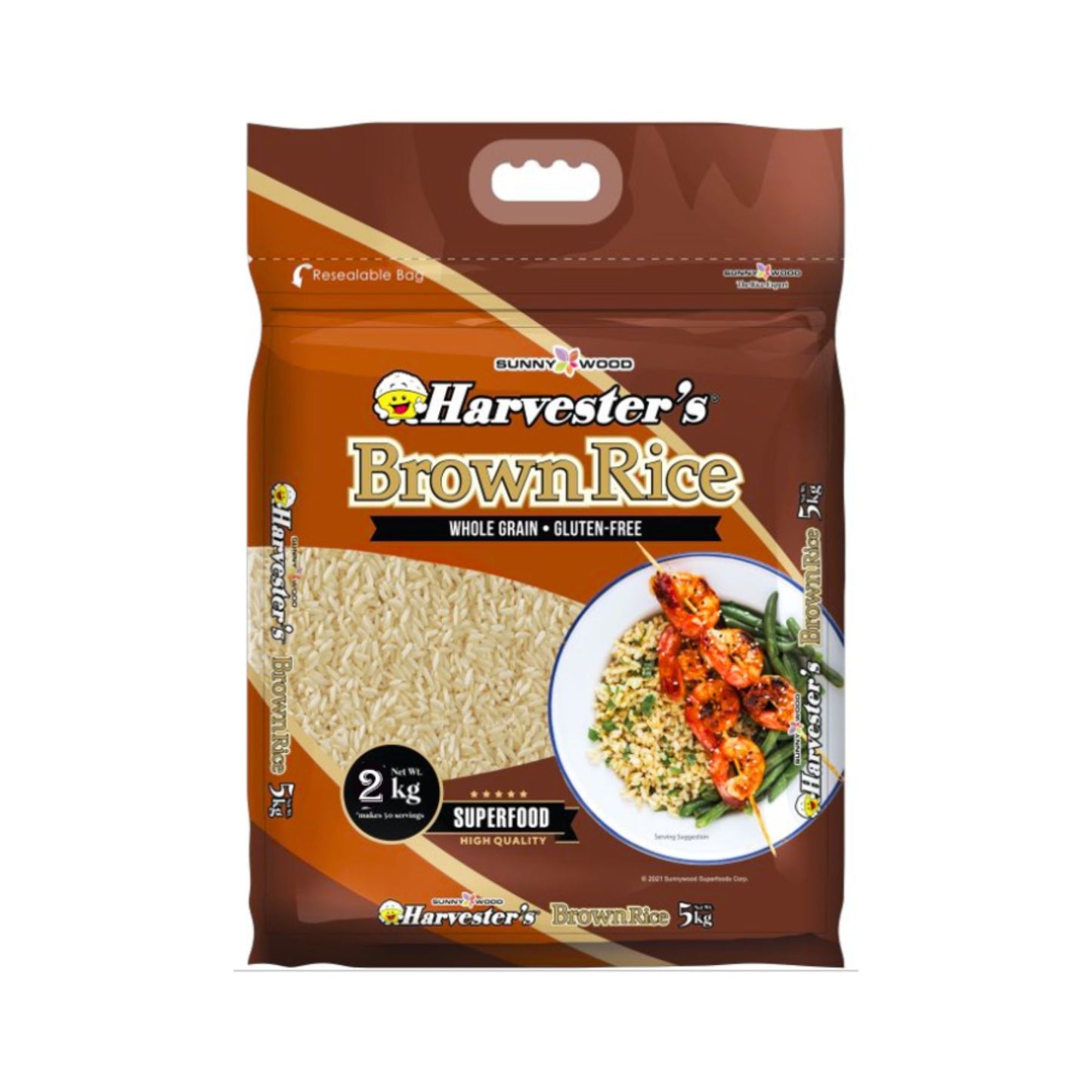 Harvester's Premium Brown Rice 2kg